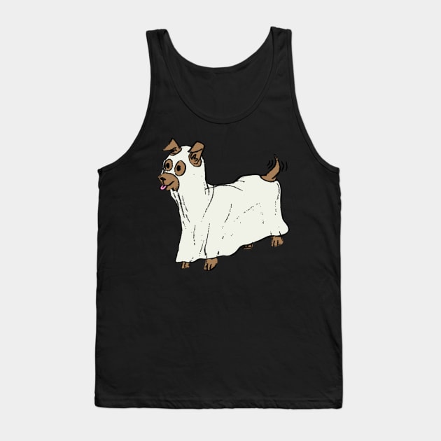 Spooky little ghost dog Tank Top by mareescatharsis